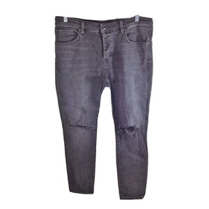 Neuw Iggy Button Fly Stretch Skinny Jean in Wolfgang Rip Men's Sz 36x32